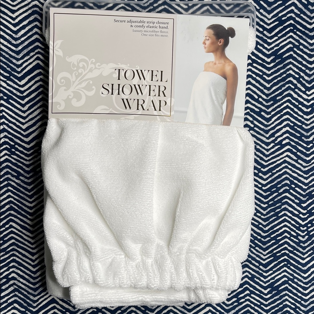 White Microfiber Towel Wrap Unisex